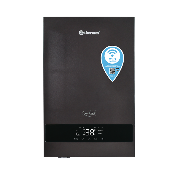 Электрокотел 12 кВт Wi-Fi (3/4") 1 контур (220/380) THERMEX Sonne (Серый)